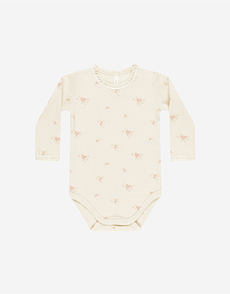 Body Langermet m/ Vaffelstruktur - 100% Øk. Bomull | Waffle Long Sleeve Bodysuit