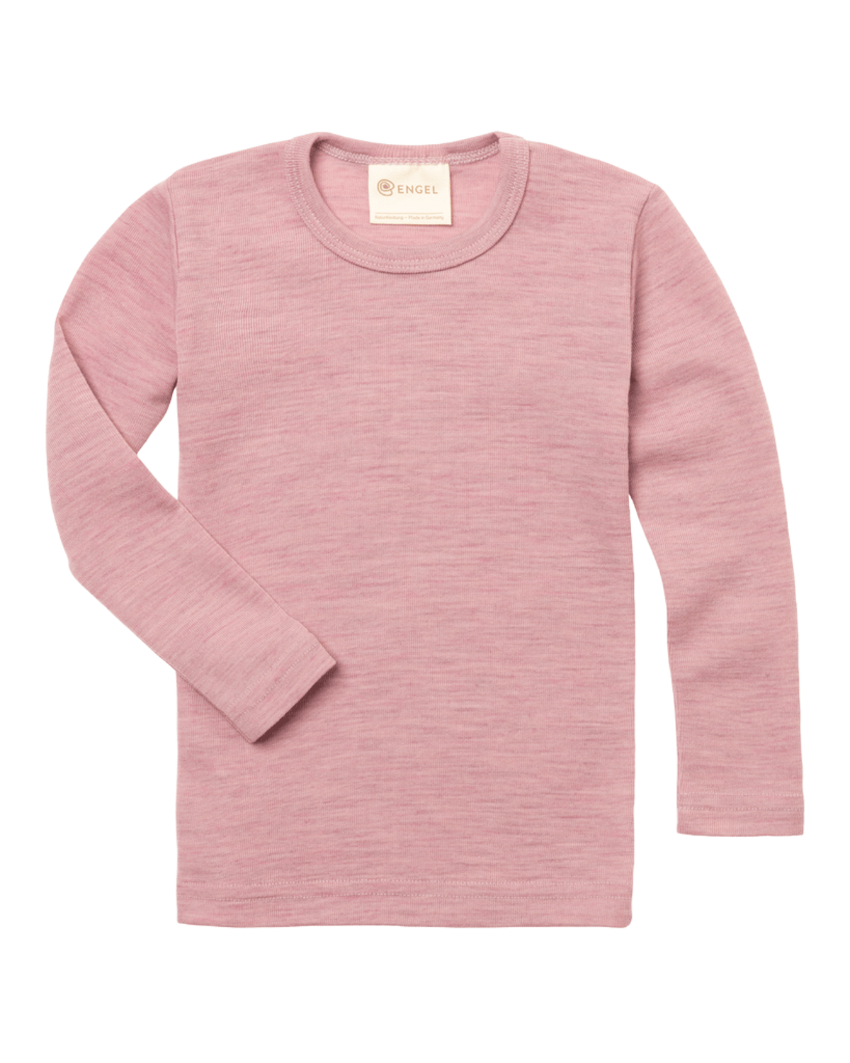 Ulltrøye Langarmet – 100% Ubehandlet Ull | Children’s shirt, long sleeved, Rosa Melange