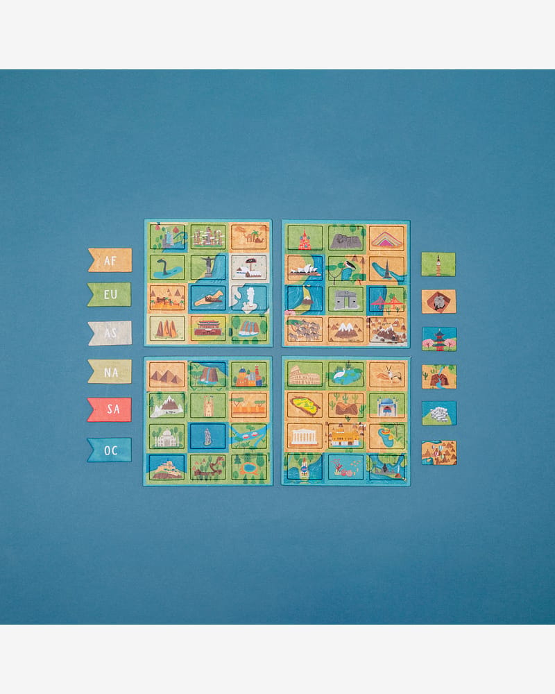 Brettspill Barn 8år+ - Lærerikt & Flere Spillnivåer | Wonderful World