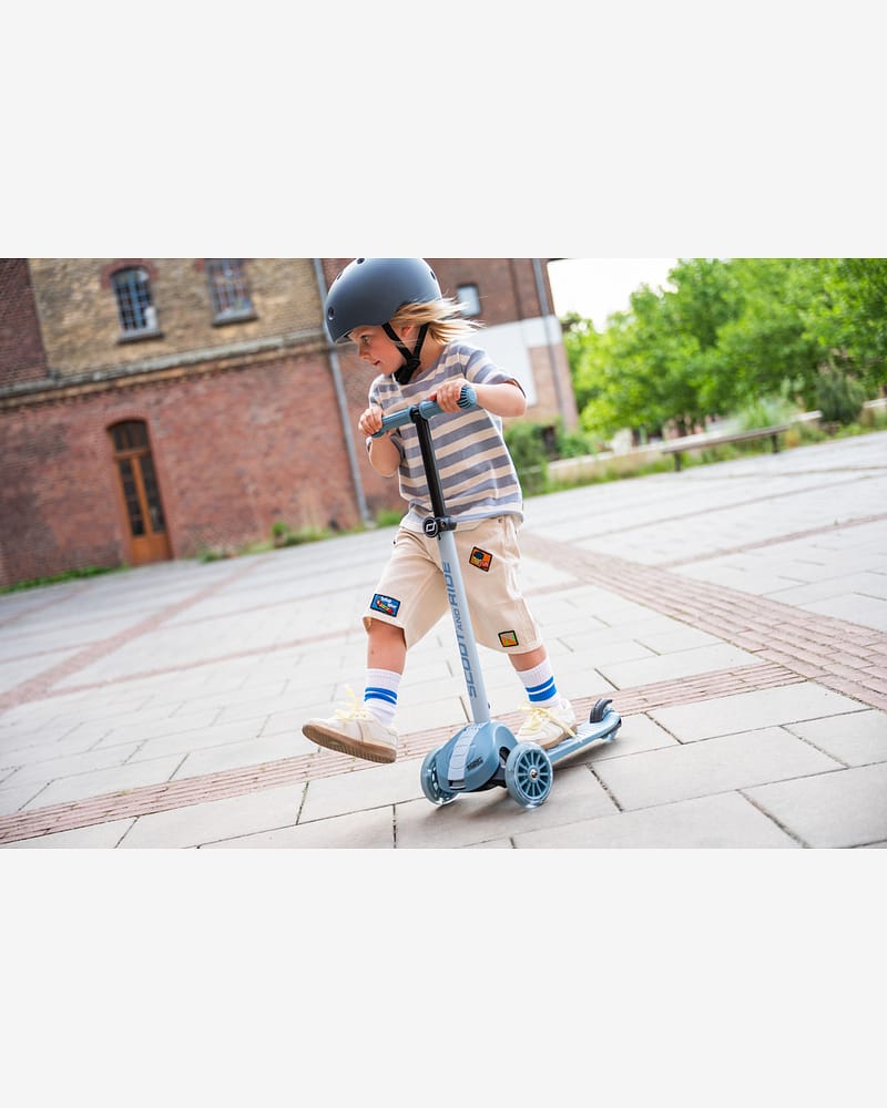 Sparkesykkel Barn 3år+ m/ LEDlys i hjul | Scoot and Ride Highwaykick 3S LED