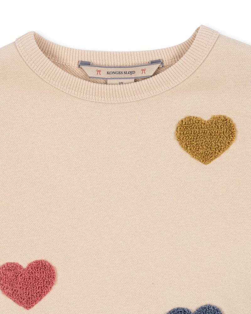 Kjole Barn med Print - 100% Øk. Bomull - Lou Terry Sweat Dress