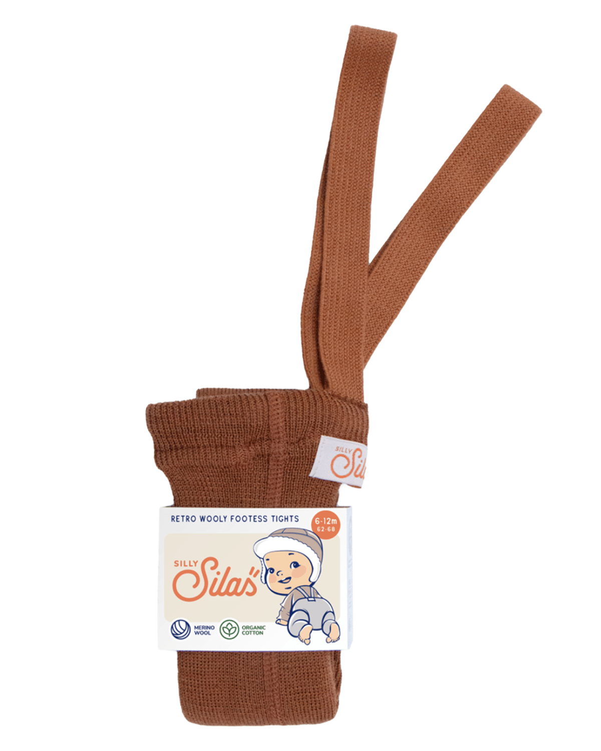 Ullstrømpebukse u/ føtter m/ sele | Wooly Footless Tights