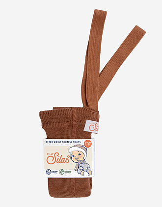 Ullstrømpebukse u/ føtter m/ sele | Wooly Footless Tights
