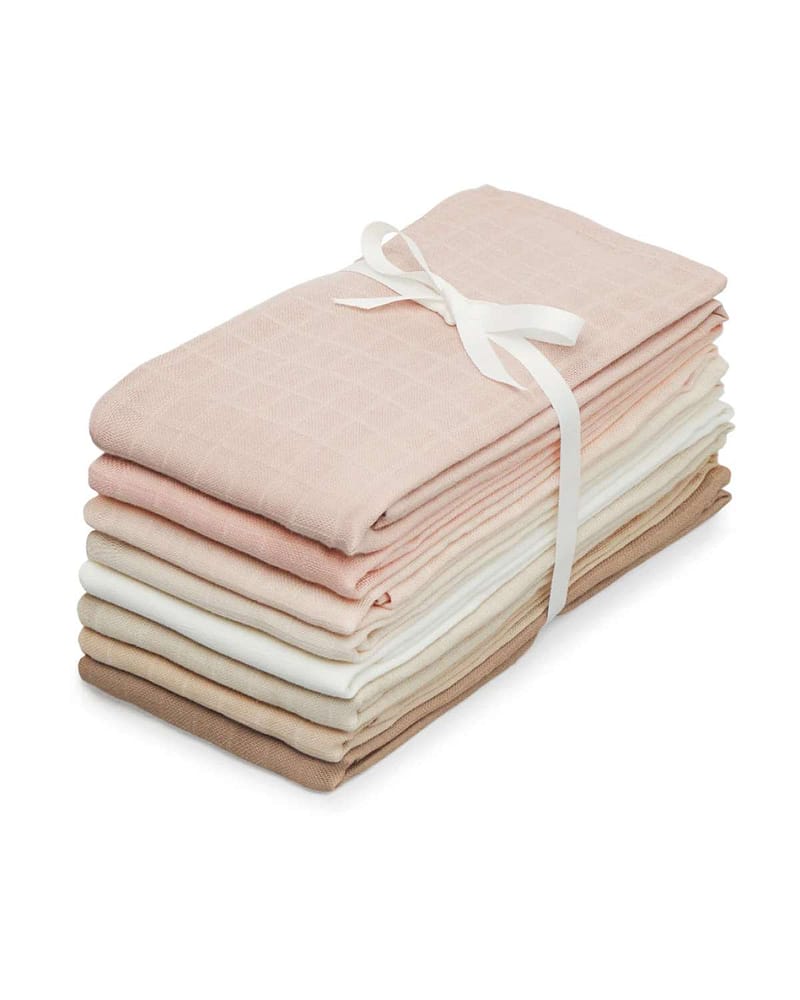 Gulpekluter Musselin 8pk - Økologisk | Gasskluter 70x70