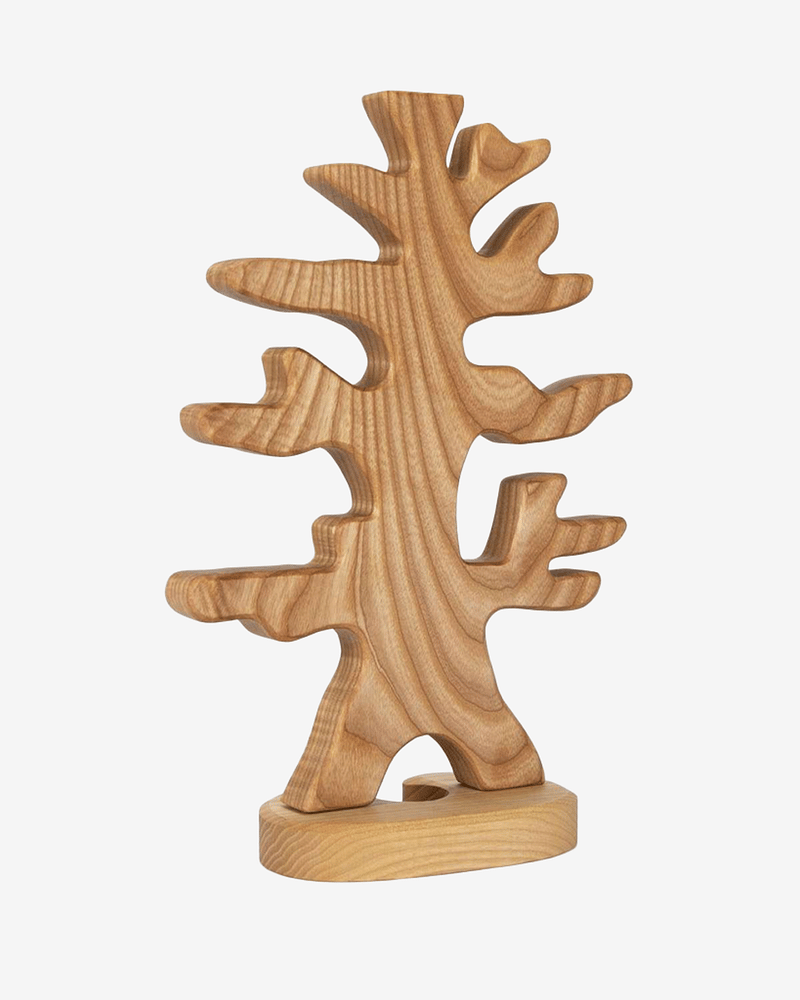 Stort Tre for trefigurer - 32cm - Håndlaget | Bird Tree With Support