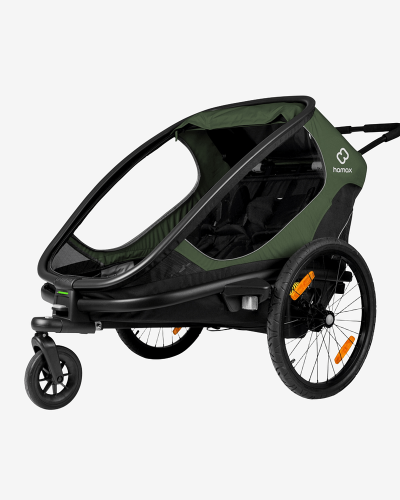 Hamax Outback Sykkelvogn & Barnevogn, 2-Seter | Double Bicycle Trailer