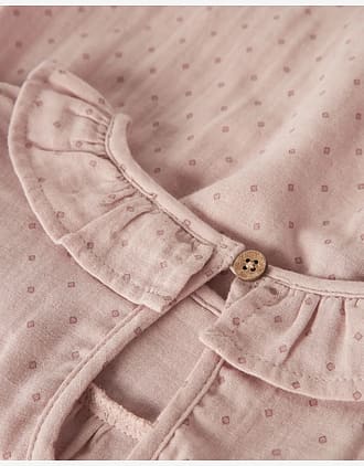 Bluse Barn M/ Volangerkrage - Øko Bomull | NMFDEMBE LS LOOSE SHIRT LIL