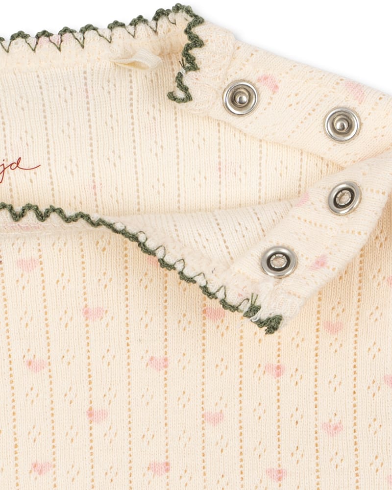 Body Kortermet - 100% Øko Bomull, Pointelle | Minnie Short Sleeve Body