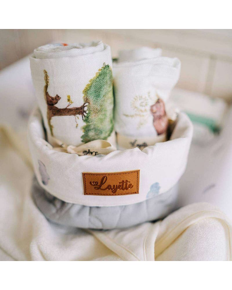 Oppbevaringskurv Quiltet - 100% Øko Bambus