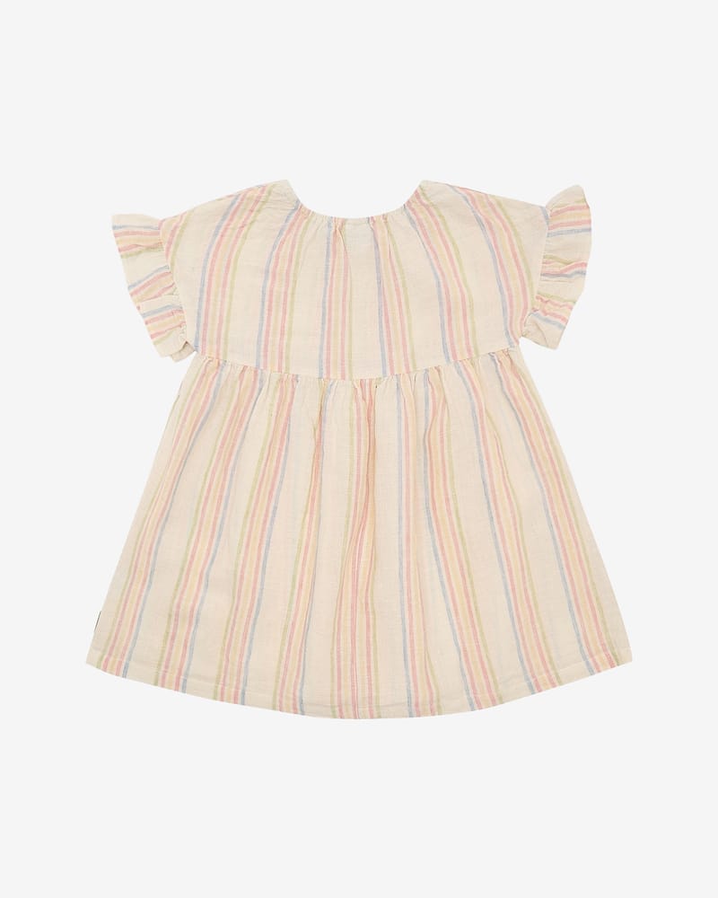 Kjole Barn m/ Volanger - 73% Bomull, 27% Linen | HCKaroline Hello