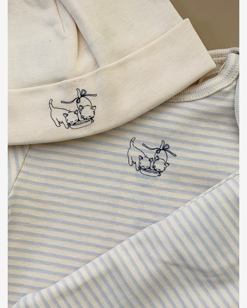 2pk Babylue - Øko Bomull | Fio Beanie