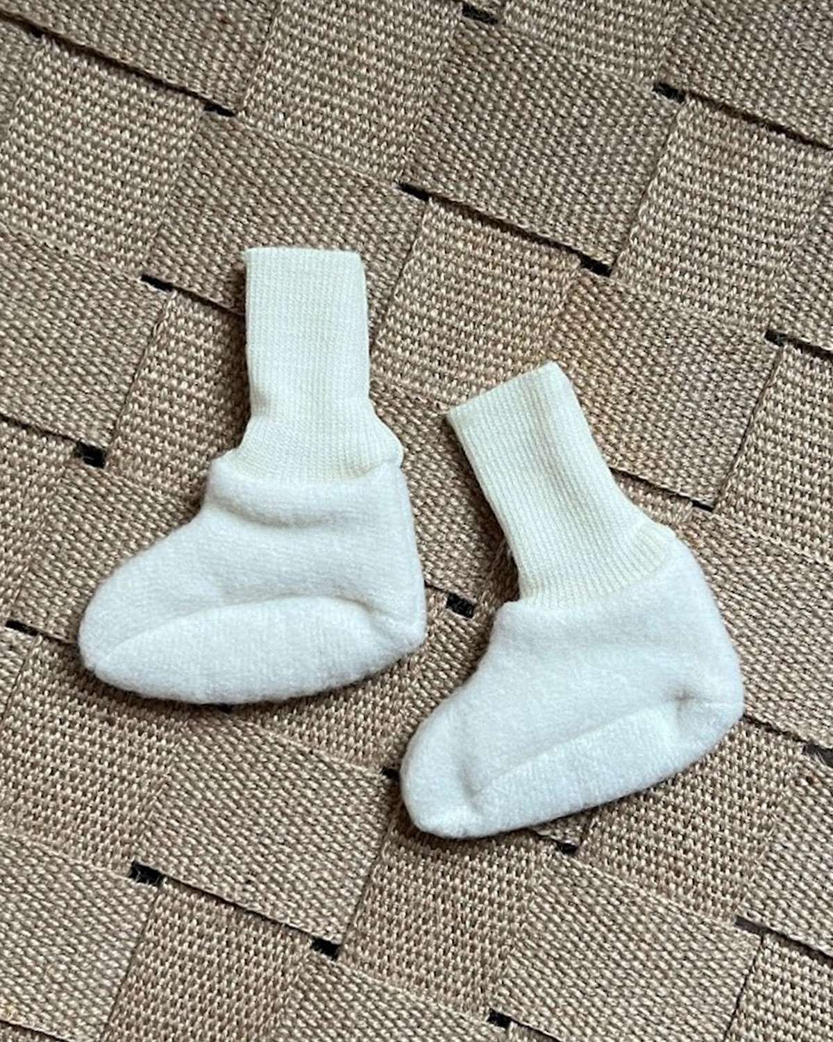 Babysokker i ullfleece – Tykk kvalitet – Ubehandlet ull