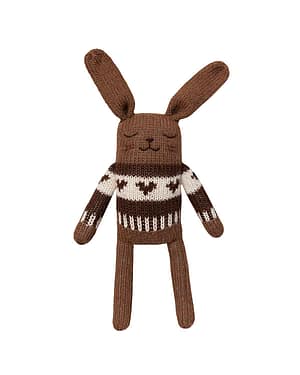 Bunny - Dark Mocha Jacquard Sweater