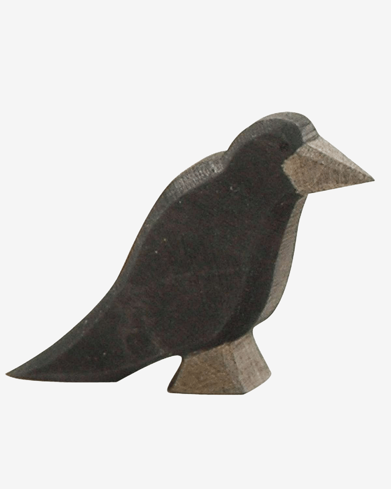 Fugl - Håndlaget Trefigur | Dyrefigurer Skog - Raven