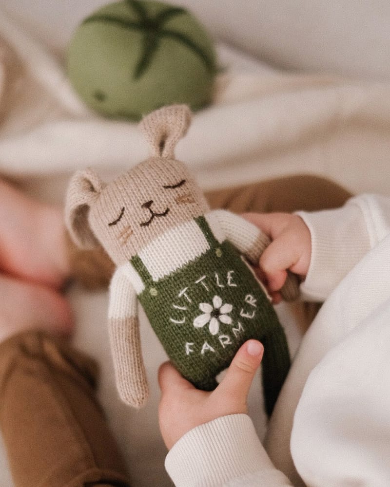 Kosebamse - Håndstrikket Alpakkaull | Bunny Knit Toy, Kanin, Kanin, Kanin, Kanin