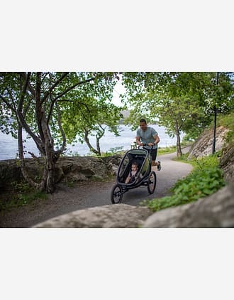 Terrenghjul m/ Håndbetjent Skivebrems til Hamax Outback Sykkelvogn Singel & Double