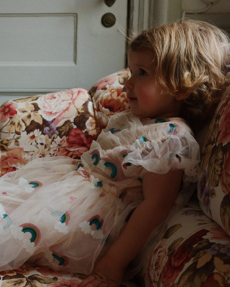 Tyllkjole m/ Glitter Print | Tullie Dress