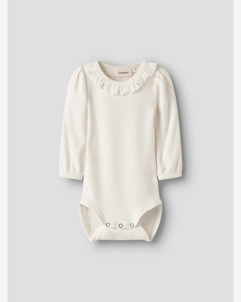 Body Langermet m/ Volangkrage - Øko TENCEL | NBFFRIJO LS SLIM BODY LIL