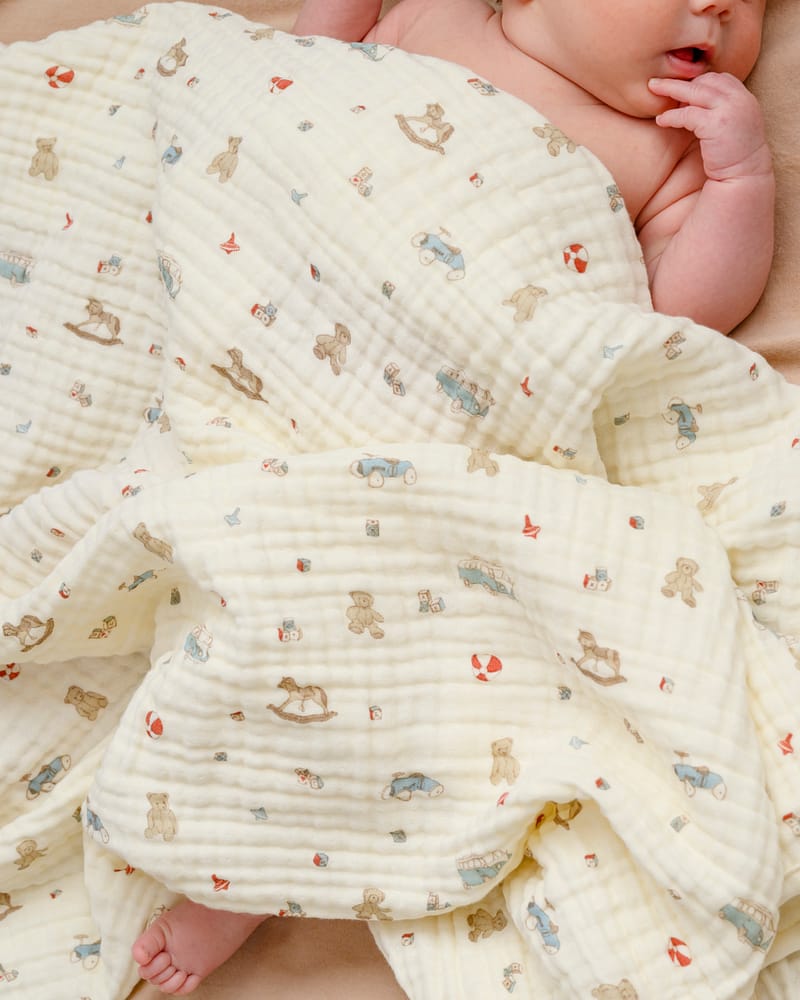 Swaddle teppe - Øko Musselin