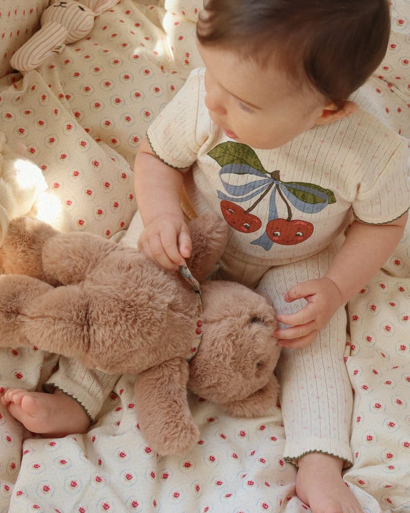 Body Kortermet - 100% Øko Bomull, Pointelle | Minnie Short Sleeve Body