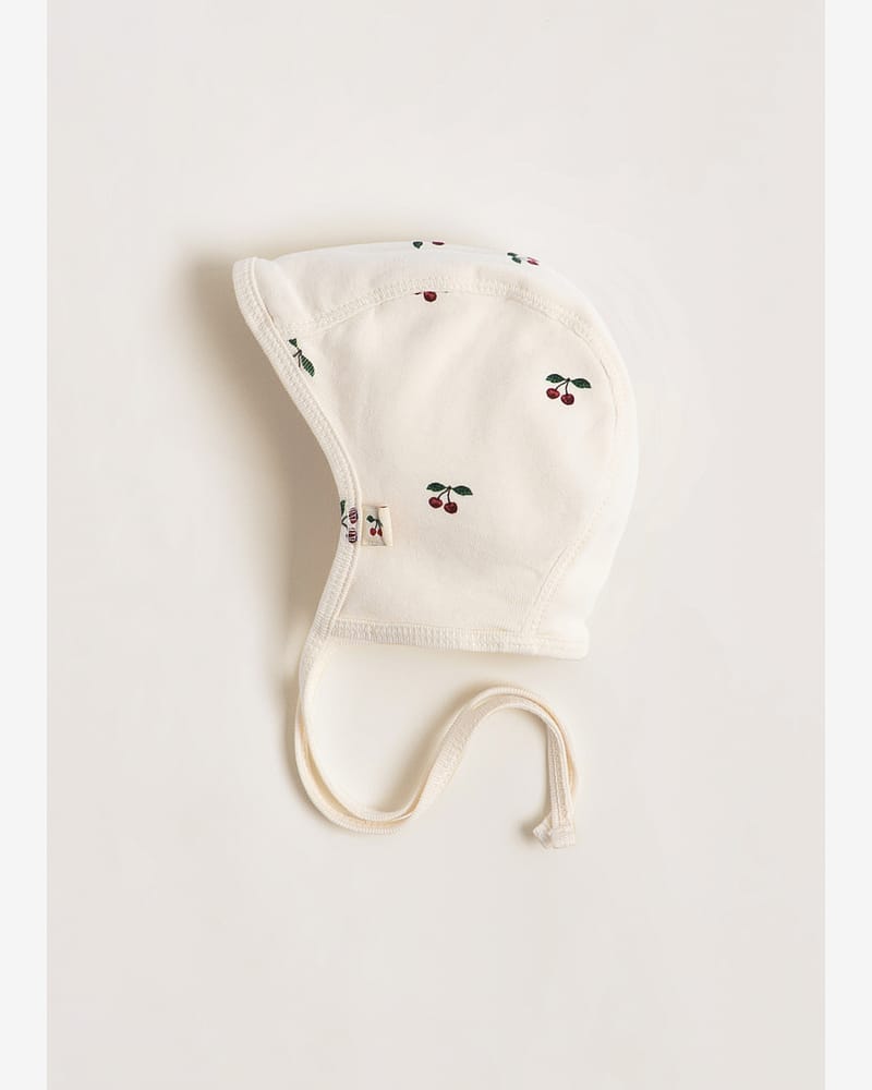 Babylue med knyting - 100% Økologisk Bomull | Baby Helmet GOTS