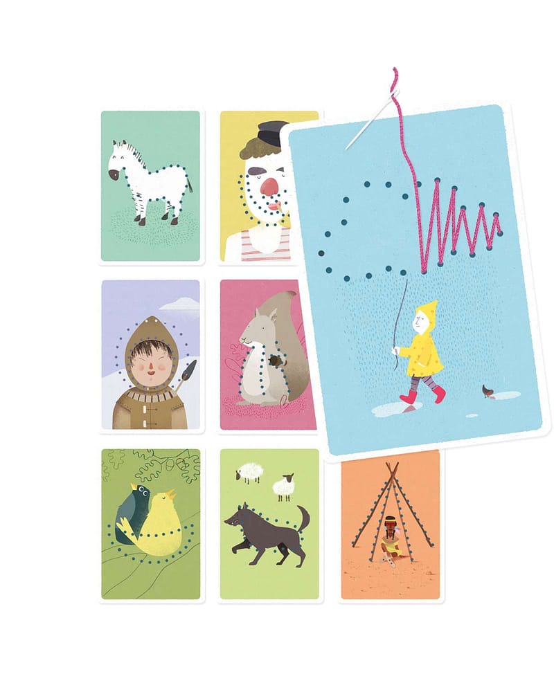 Lær å Sy - Broderingssett m/ syplater | "Zig Zag" Arts & Crafts