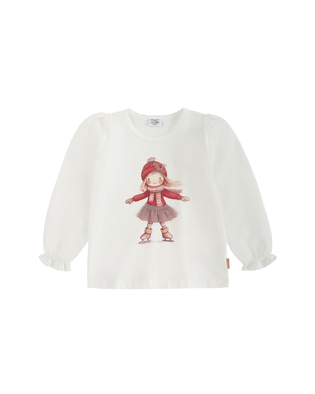 Trøye Barn m/ Print – Øko Bomull | Alma Skating, Kremhvit - Sugar