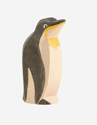 Pingvin - Håndlaget Trefigur | Sjødyr