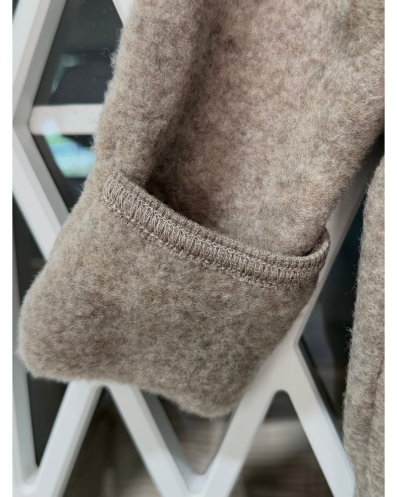 Ulldress i ullfleece - Varm, 100% Merino | Pram Suit Ears Wool Fleece