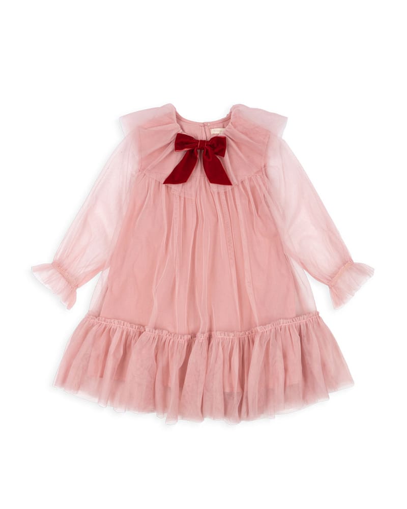 Kjole Barn m/ Stor Sløyfe - Løs og Luftig | Bow Dress