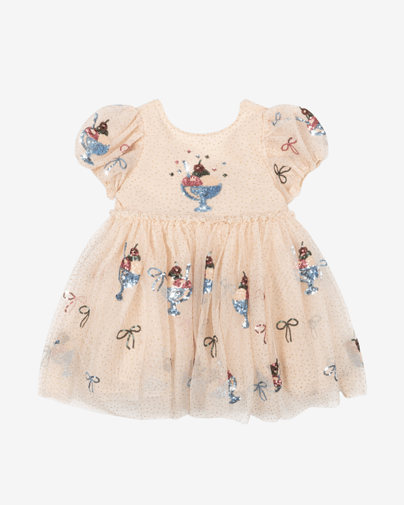 Tyllkjole m/ Glitter Paljetter | Yvonne Puff Dress