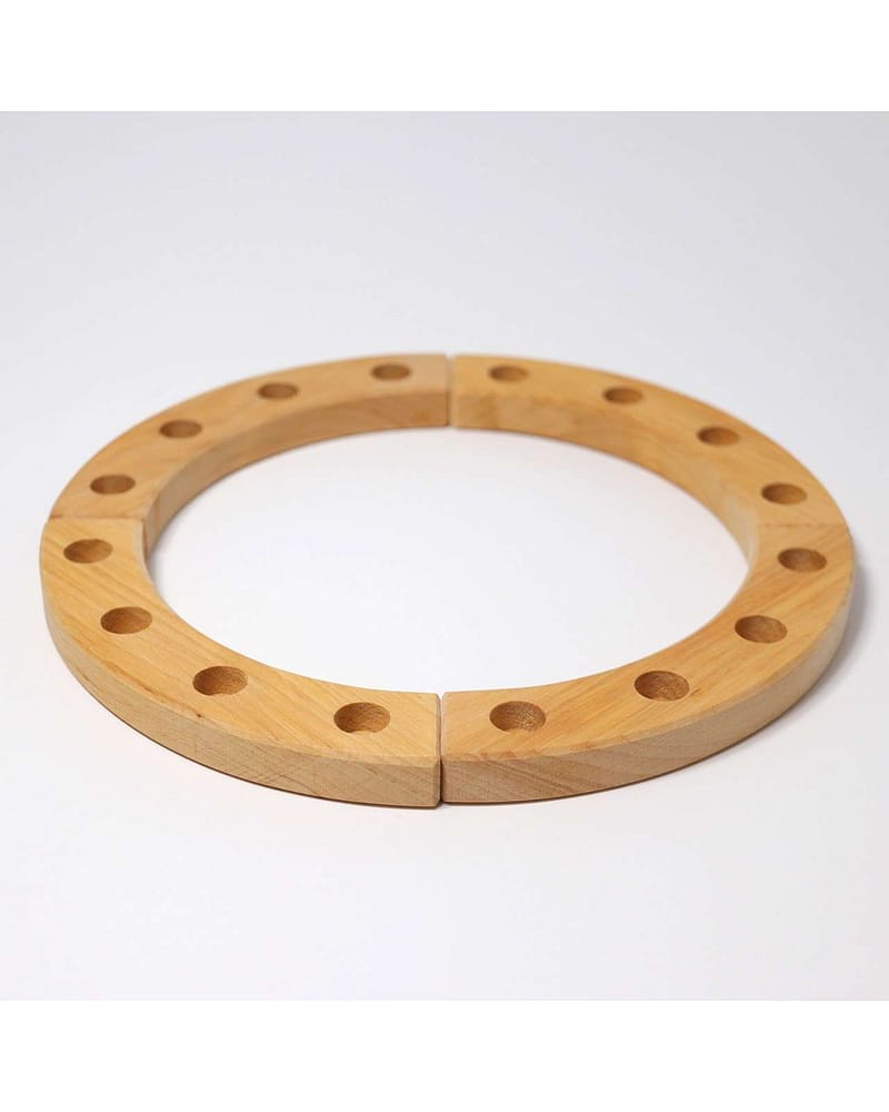 Bursdagsring | Stake i Tre til Lys og Figurer - Stor