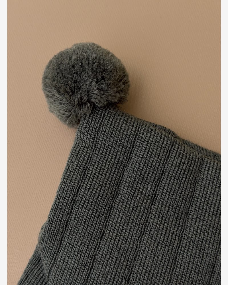 Knytelue Ull m/ Bomullsjersey fôr og Vindstopper | Ubehandlet Ull