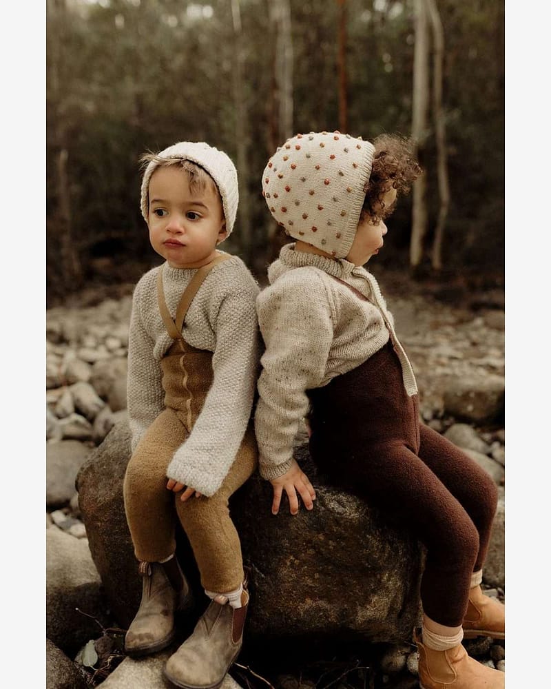 Strømpebukse Teddy u/ føtter m/ seler - Warmy Footless Tights