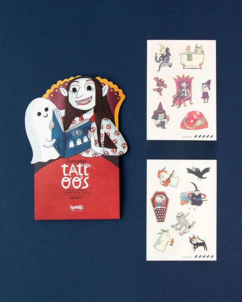 Tatoveringer Barn 14stk - Dermatologisk testet | Enchanted Halloween