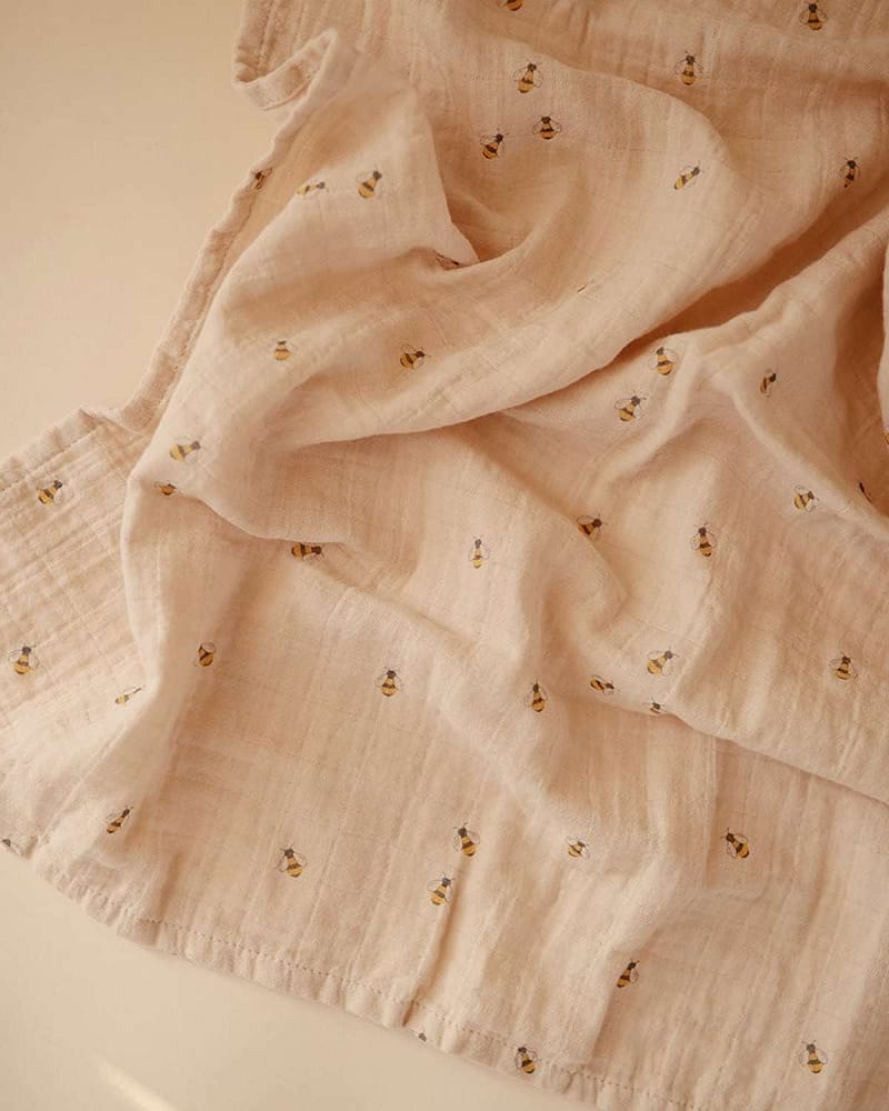 Swaddle Teppe - 100% Økologisk Musselin | 120x120cm