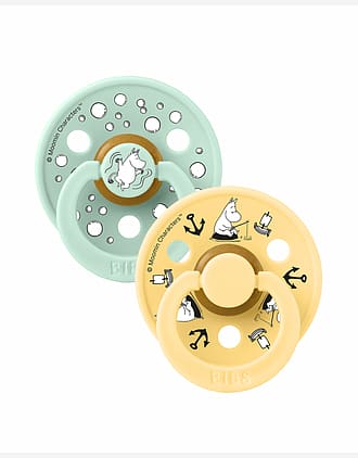 BIBS x Moomin Smokk 2pk - Rund, Naturgummi