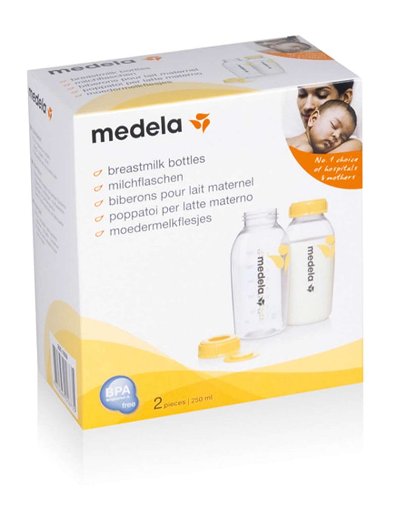 Melkeflaske 2pk - Tåteflaske Uten smokk - 250ml