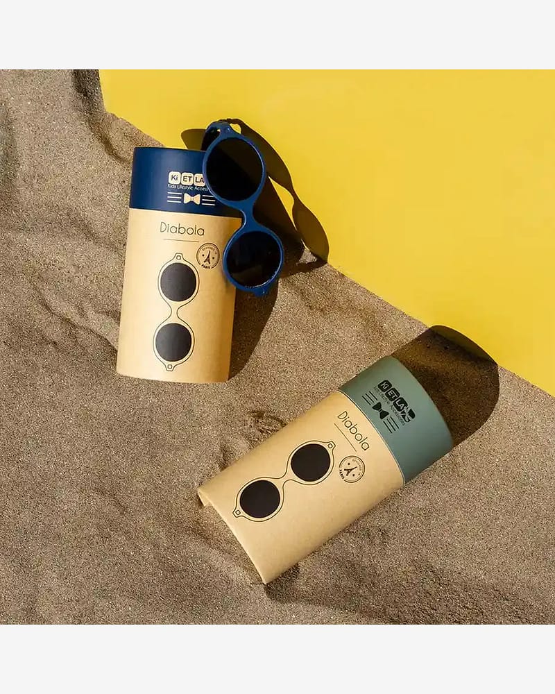 Solbriller Baby 0-1år - Fleksible & Uknuselig - Reversible 2i1 Størrelse | Diabola 2.0