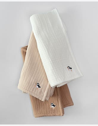 Lunni - Gulpekluter 3pk - Økologisk Musselin - 60x60cm