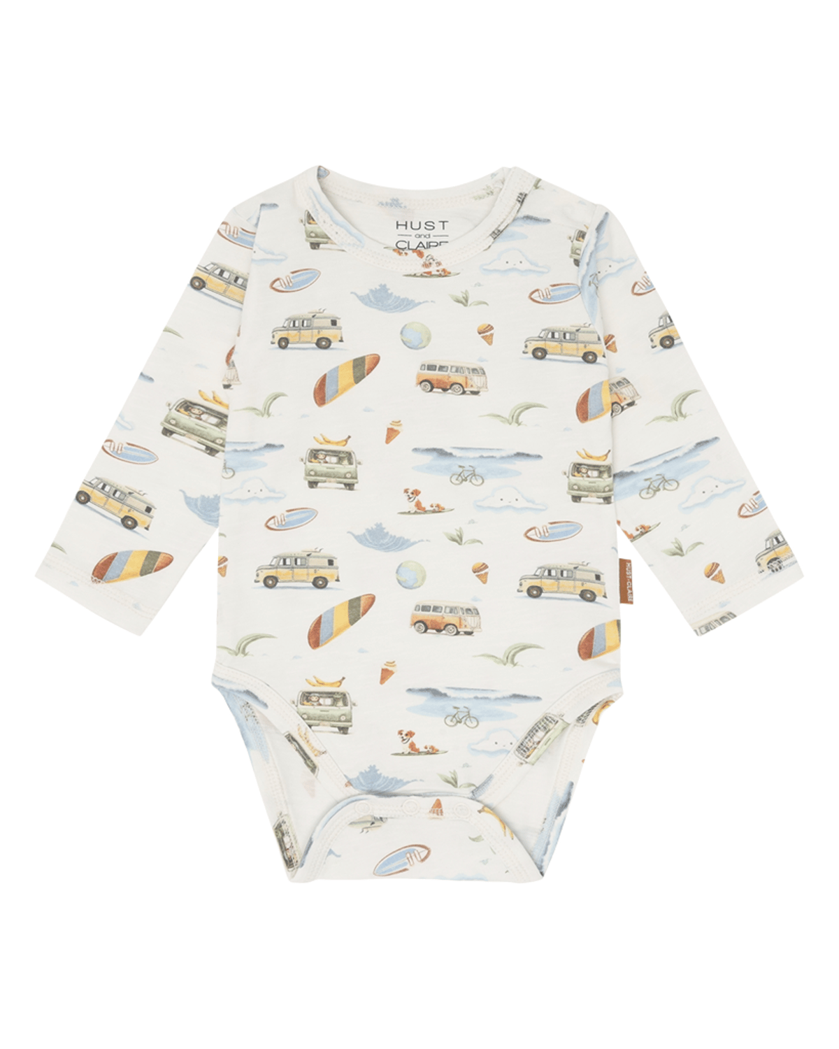 Body Langermet Baby – Øko Bomull, Elastan | HCBuster Excursion, Ivory