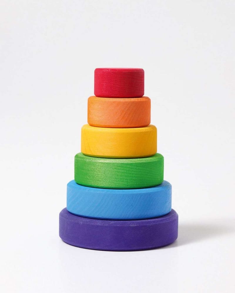 Stabletårn i Tre - Lite 12 cm | Conical tower