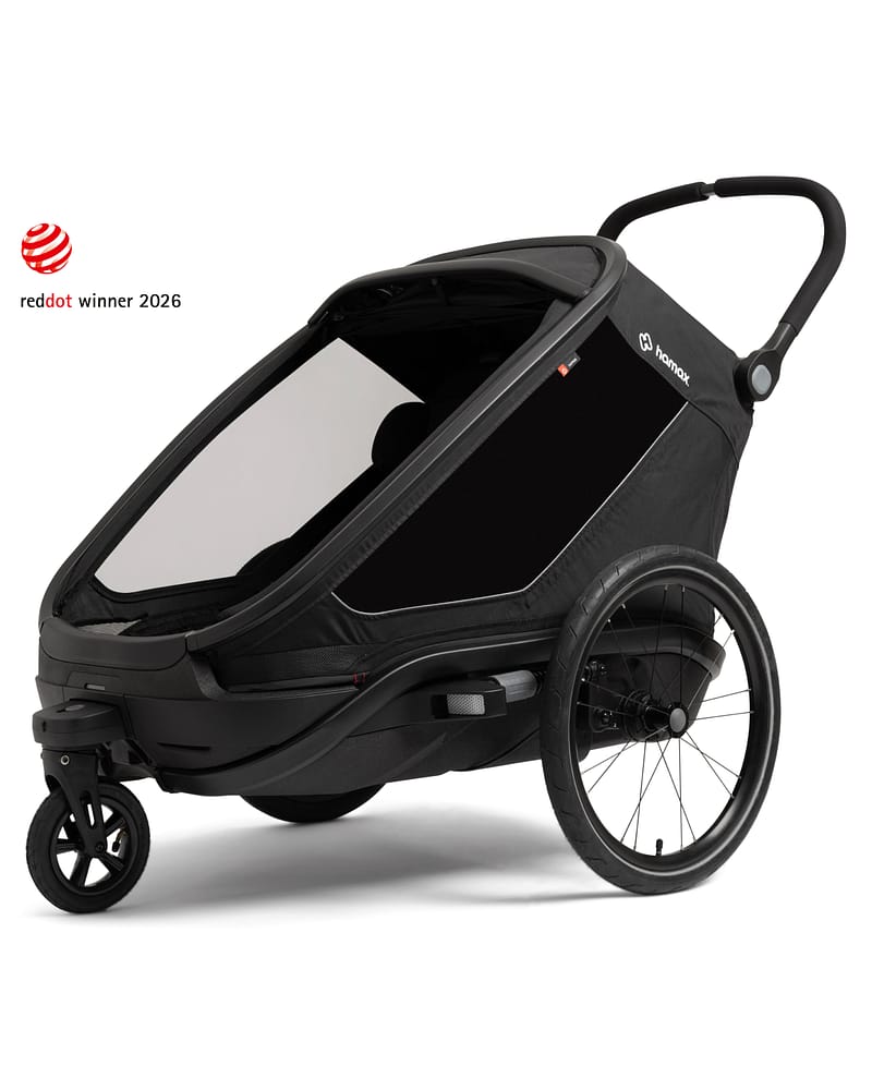 Hamax Outback Next Sykkelvogn & Barnevogn, 2-Seter | Double Bicycle Trailer
