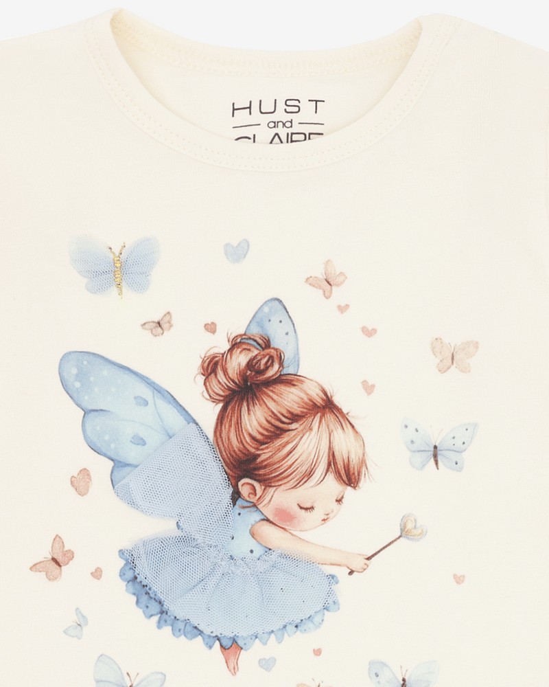 Bluse Barn M/ Volanger - Bomull, Elastan | HCAlma fairy