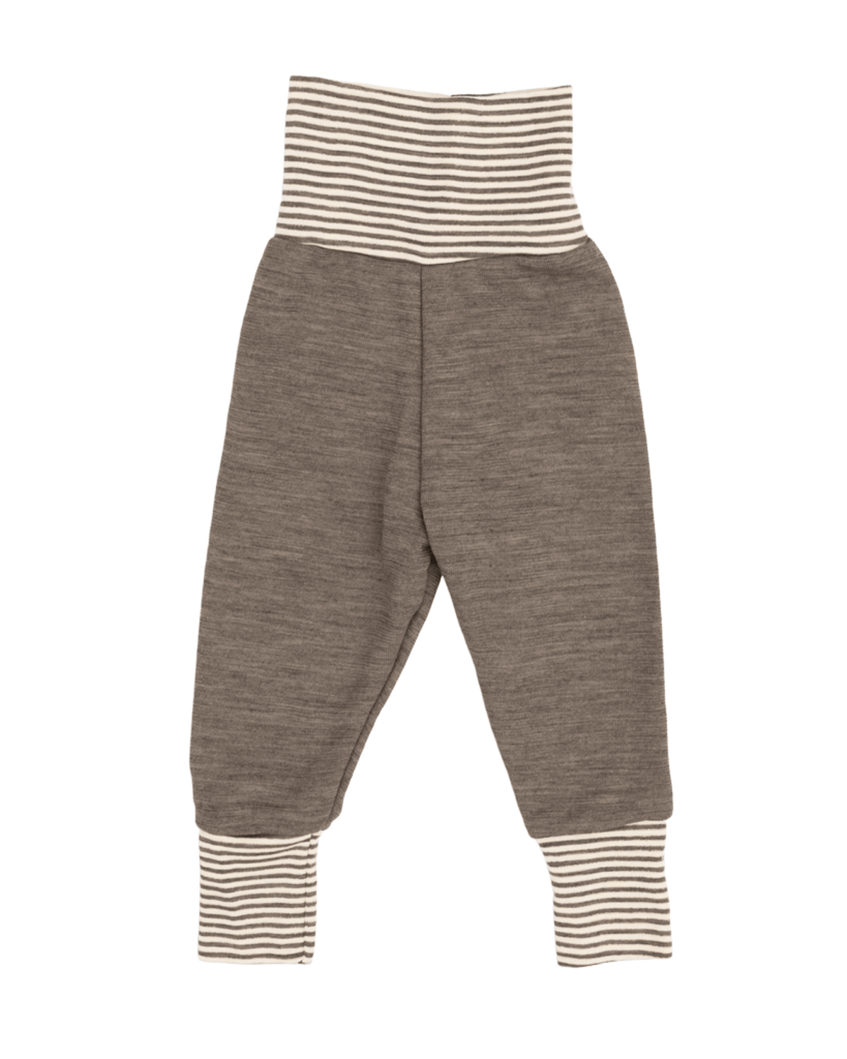 Ullbukse i Ullfrotté m/ dobbelt liv – 100% Ubehandlet Ull, Brun - Walnut Melange