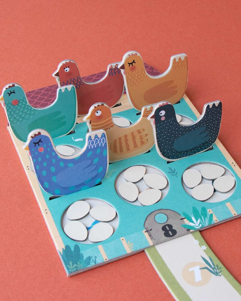 Brettspill Barn 4 / 8 år - Lagspill "Hønsehus og Reven" | "Cluck