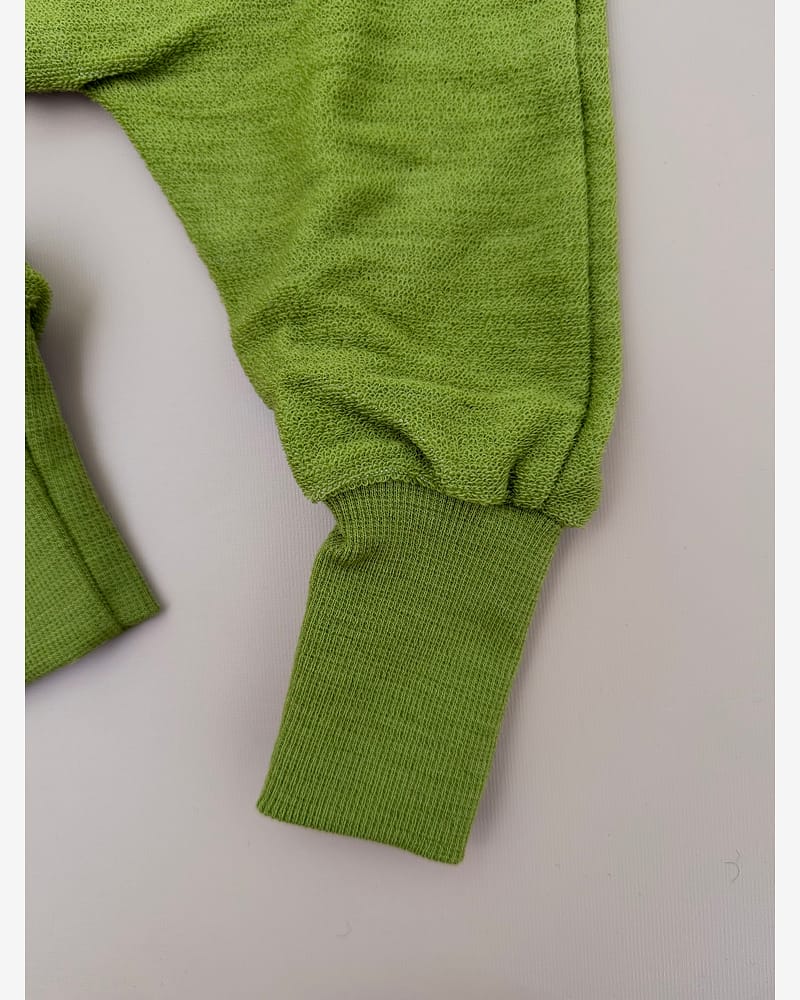 Pysjamas uten Føtter i ullfrotte - ubehandlet ull