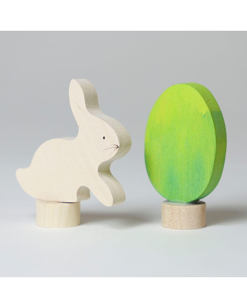 Påskeegg & Påskehare til Bursdagsringen - Påskedekorasjon | Figur Grimms Lysestake