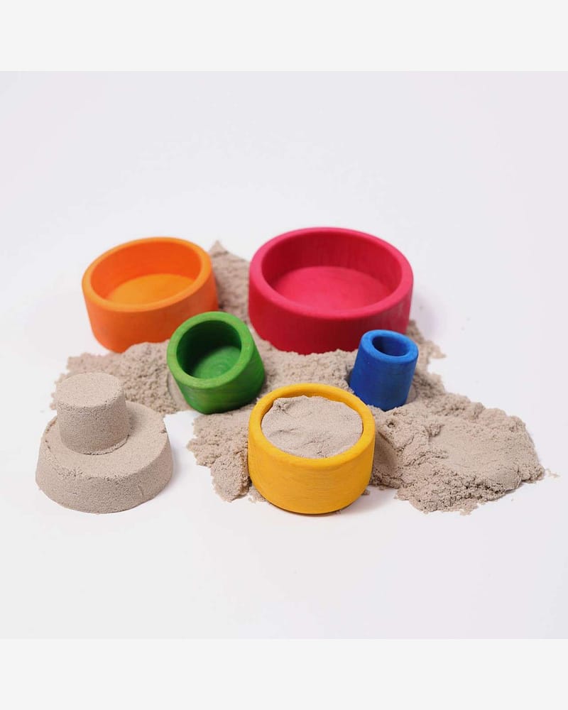 Stableskåler Regnbue 5pk - Leke i Tre | Montessori Leker