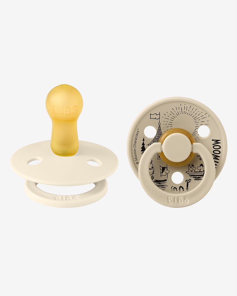 BIBS x Moomin Smokk 2pk - Rund, Naturgummi | Snorkmaiden